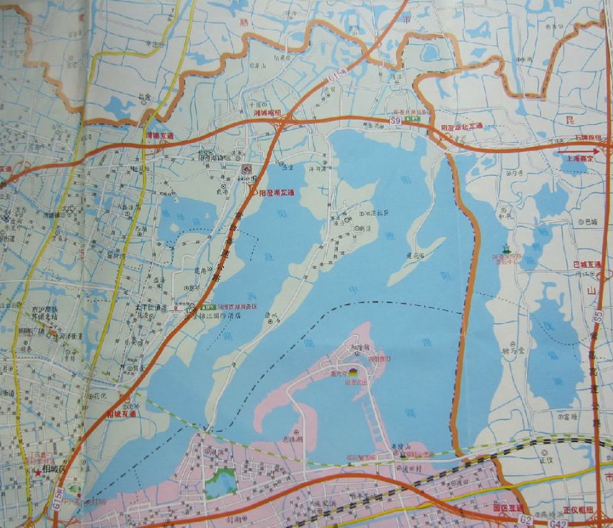 阳澄湖地图