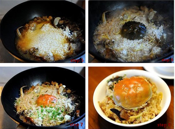 大闸蟹做法：自制大闸蟹煲仔饭