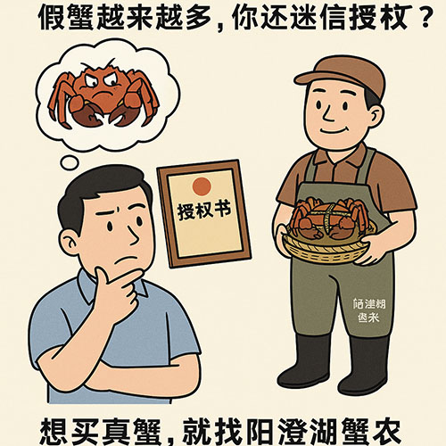 阳澄湖大闸蟹授权书