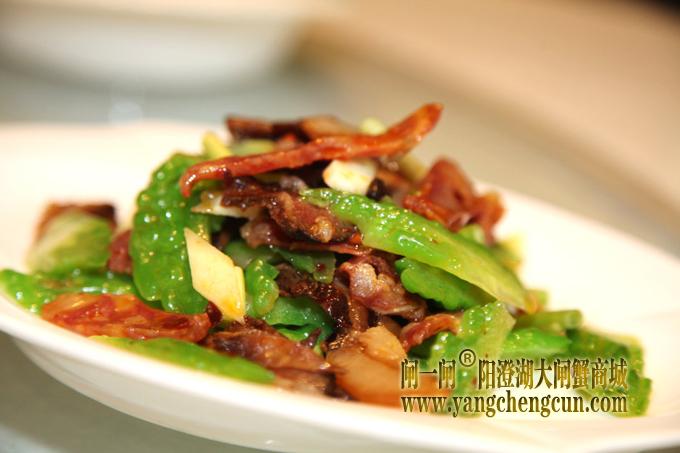 豆豉凉瓜炒腊味