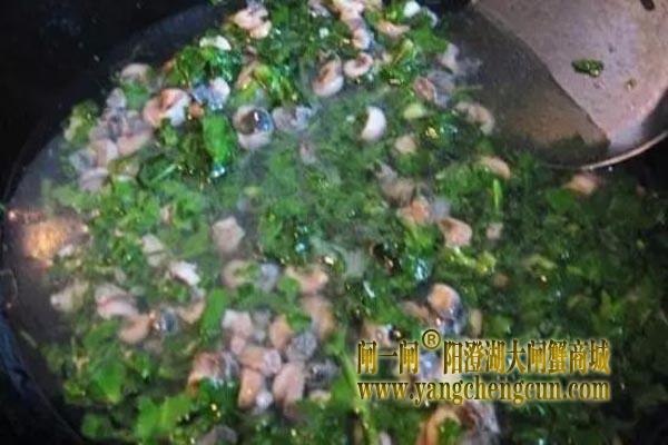 汤羹荠菜螺肉羹
