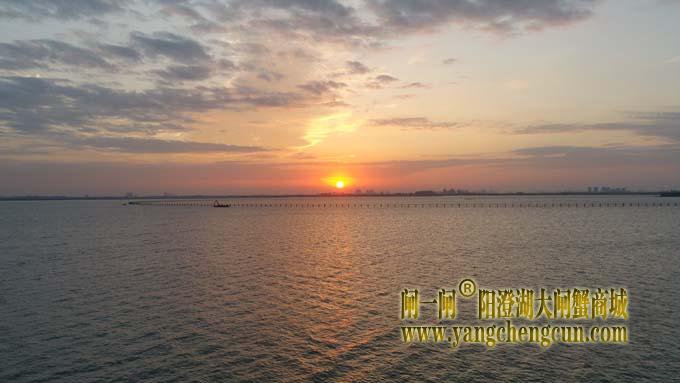 阳澄湖日出