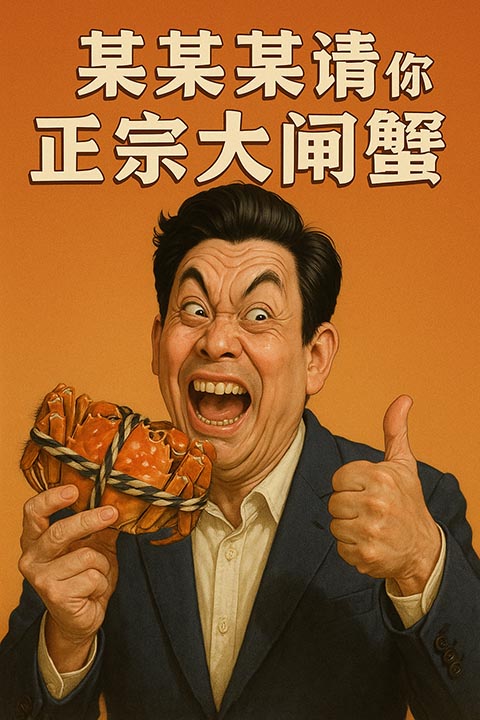 某某某请你吃正宗大闸蟹
